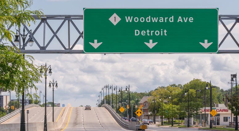 Woodward Avenue at 8 Mile in Ferndale Woodward Avenue at 8 Mile in Ferndale